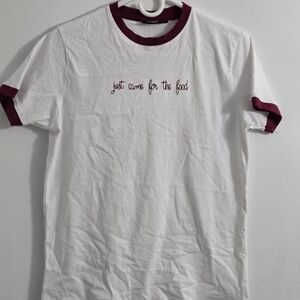 White and Maroon T-Shirt